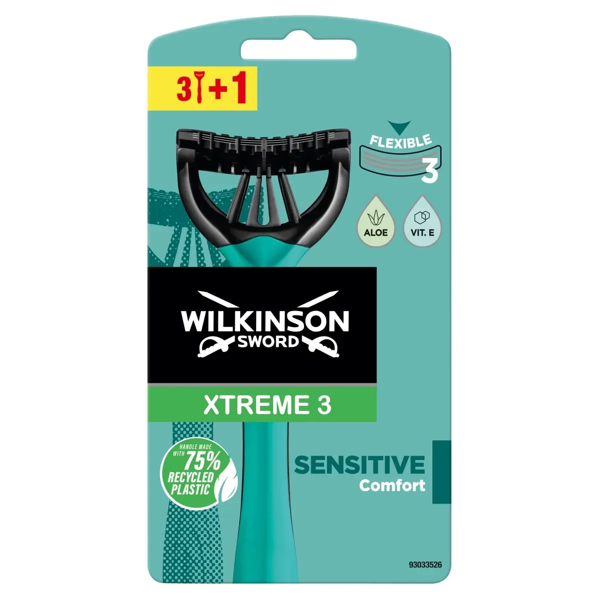 Wilkinson Xtreme 3 Sensitive eldobható borotva - 4 db